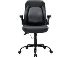 Directiestoel - PU leer - Zwart - Verstelbaar - 136kg draagkracht