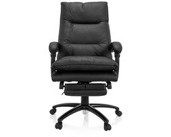 Directiestoel RELAX CL 200 met voetenbank PU zwart hjh OFFICE