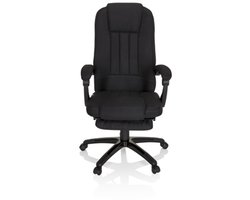 Directiestoel RELAX CL190 met uitklapbare voetenbank stof zwart - mybuero