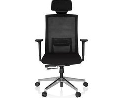Directiestoel - Verstelbare Armleuning - Stof/Netstof - Zwart - Ergonomisch