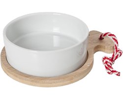 Dish On Bamboo Tray 17x13x5cm