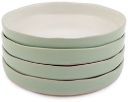 Dishy Bowls Kommen, Diepe Borden, Set van 4 Stuks, 22 cm, Keramiek, Groen - Jamie Oliver | Big Love