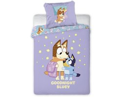 Disney Bluey Dekbedovertrek Set – Kinderbeddengoed 100×135 cm – Katoen – Peuterbed & Junior Bed
