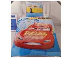 Disney Cars - Dekbedovertrek - Eenpersoons - 140 x 200 cm. - Katoen - Blauw