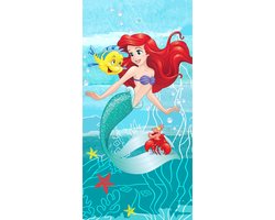Disney De Kleine Zeemeermin Strandlaken, Ariel - 70 x 140 cm - Katoen