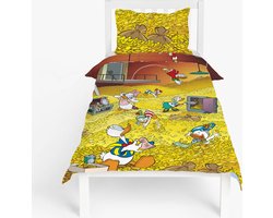 Disney Donald Duck - Dekbedovertrek Geld - 140x200 cm - 100% katoen