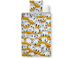 Disney Donald Duck - Dekbedovertrek hoofdjes - 140x200 cm - 100% katoen