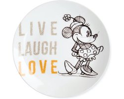 Disney Egan Bord Minnie Mouse Live Laugh Love Oranje 27cm