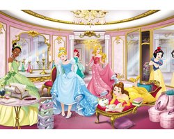 Disney - Fotobehang - Prinsessen - Kinderbehang - Meisjesslaapkamer - Slaapkamer behang - 3,68 x 2,54 M
