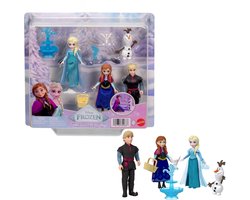 Disney Frozen Anna en Elsa Personageset - met 4 kleine poppen en 4 accessoires