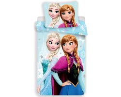 Disney Frozen Dekbedovertrek Anna & Elsa - 140 x 200 cm - Katoen - 70 x 90 cm