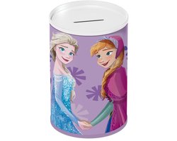 Disney Frozen Metalen Spaarpot – Coin Box 10×15 cm – Voor Eenmalig Openen met Blikopener