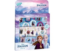 Disney Frozen Totum Sticker Set 3 stickervellen en speeldecor - stickers prinsessen Elsa Olaf Anna speelgoed meisjes creatief knutselen