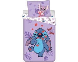 Disney Lilo & Stitch Dekbedovertrek Kisses - 140 x 200 cm + 70 x 90 cm - Katoen