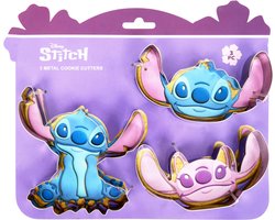 Disney Lilo & Stitch koekvormen - 3 bakvormen - uitsteekvormpjes - bakvormpjes - metaal