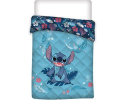 Disney Lilo & Stitch Sprei, Flowers - Eenpersoons - 140 x 200 cm - Polyester