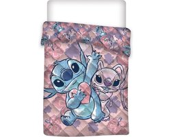 Disney Lilo & Stitch Sprei, Stitch en Angel - 140 x 200 cm - Polyester