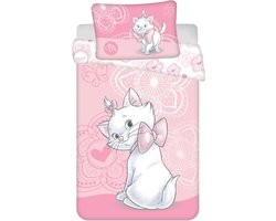 Disney Marie Cat BABY Dekbedovertrek, Cute - 100 x 135 / 40 x 60 cm - Katoen