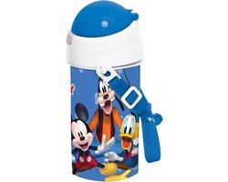 Disney Mickey Mouse en Vrienden Drinkbeker - Drinkfles met Rietjes - 500 ml