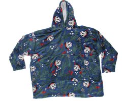 Disney Mickey Mouse Hoodie Fleece Deken, Kerst - Volwassen - One Size