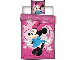 Disney Minnie Mouse Dekbedovertrek Stars - 140 x 200 cm - Polyester