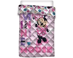 Disney Minnie Mouse Sprei Bloemen - 140 x 200 cm - Polyester