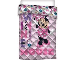 Disney Minnie Mouse Sprei, Pink - Eenpersoons - 140 x 200 cm - Polyester