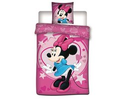 Disney Minnie Mouse Stars - Dekbedovertrek - Eenpersoons - 140 x 200 cm - Roze