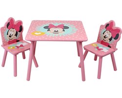 Disney - Minnie Mouse - Tafel + 2 Stoelen set - Kinderen