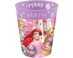 Disney Princess Beker - 250 ml - Feestbeker - 1 stuk - Voor verjaardagen en feestjes