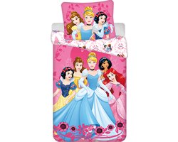 Disney Princess Dekbedovertrek roze - 140 x 200 cm