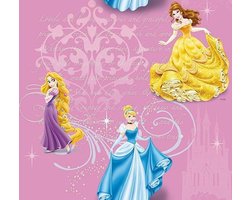 Disney Princess - Gordijn - Roze - 140x250 cm