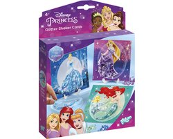 Disney Princess Totum knutselset luxe prinsessen glitter kaarten maken - met Elsa, Ariel en Assepoester - knutselen speelgoed meisjes vanajf 4 jaar