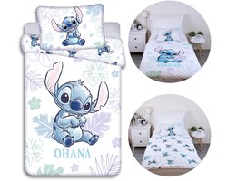 DISNEY Stitch Katoen, peuter beddengoed voor kinderbed, 100% katoen, 100x135 cm Oeko-Tex