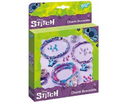Disney Stitch Totum 3 bedel armbandjes maken met kralen, hart- en 2 Stitch bedels - speelgoed cadeau tip meisjes knutselset sieraden creatief Lilo & Sitch schoencadeau