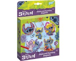 Disney Stitch Totum magneten en sleutelhanger maken met 800+ strass steentjes - knutselset unisex diamond painting creatief speelgoed meisjes en jongens