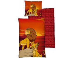 Disney The Lion King Dekbedovertrek - Eenpersoons - 140 x 200 cm - Oranje