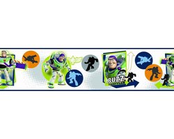 Disney - Toy Story - Buzz Lightyear - Behangrand - Wanddecoratie - Muursticker - Wandsticker - Muurdecoratie - Vinyl - Zelfklevend - Herplaatsbaar - Kinderkamer.