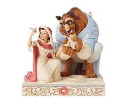 Disney Traditions - Belle & Beast 'Something There' - White Woodland