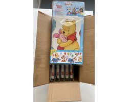Disney - Winnie de Pooh - Muurstickers - Wanddecoratie - Muurdecoratie - Wandstickers - Kinderkamer - Bulk - Volle doos 6 stuks.