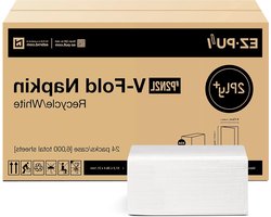 Dispenser Servetten - Papieren Servetten V-vouw Servetten - Hygiënisch Eten - 2-laags Absorberend Materiaal - 24 x 250 vellen