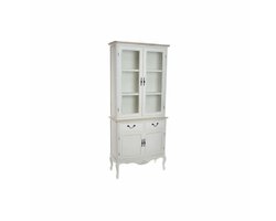 Display Standaard DKD Home Decor Kristal Hout Wit (88 x 40 x 200 cm)