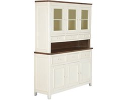 Display Standaard Home ESPRIT Crème Donkerbruin Mangohout Hout MDF 150 X 45 X 190 CM