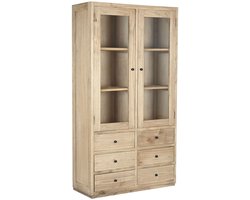 Display Standaard Home ESPRIT Kristal Mindi hout 100 x 40 x 185 cm