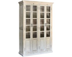 Display Standaard Home ESPRIT Wit Mangohout 135 x 50 x 210 cm
