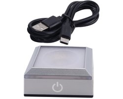 Displaystandaard - Touch Sensor - Kleurveranderend - Zilver