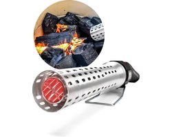 DistinQ BBQ Lighter Aansteker - Elektrische Barbecue looftlighter Houtskool Starter voor Barbecue, one minute lighter Grill en Open haard - 2000 Watt Vaderdag