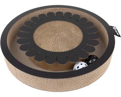 District 70 Bloom Krabspeelgoed - Kattenspeelgoed - Ø36x6 cm Zwart