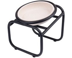 District 70 Butler Single Voerbakstandaard - Zwart