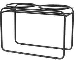 District 70 BUTLER - Verhoogde Voerbakstandaard - Handgemaakt van staal - Large 50,5 x 23 x 36,5 cm